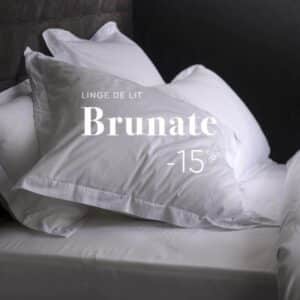 PROMO LINGE DE LIT SATIN COTON BRUNATE - HOTEL PROFESSIONNEL - LINVOSGES HOTELLERIE