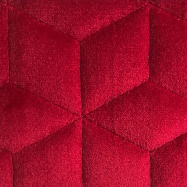 Deco Velvet Polyester Bed Runner Brumania Red Professional Hotel Linvosges Hotellerie 1