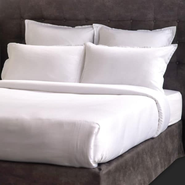 Satin Jacquard Ellipse Cotton Bed Line 130 Grs M2 Professional Hotel Linvosges Hotellerie