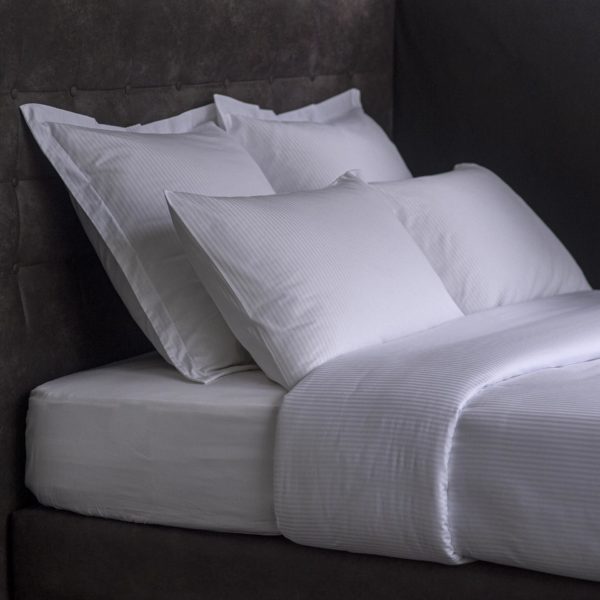 Bed Linen Satin Strips Polycotton Milano 140 Grs M2 Hotel Professional Linvosges Hotellerie 2