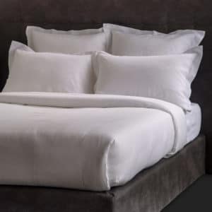 Pure Linen Thread Bed Linen 165 Grs M2 White Professional Hotel Linvosges Hotellerie
