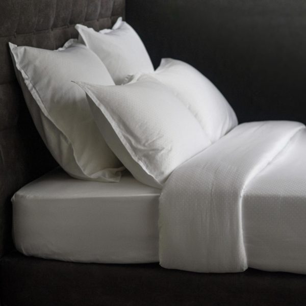Bed Linen Satin Jacquard Plumetis Cotton 130 Grs M2 Hotel Professional Linvosges Hotellerie 2