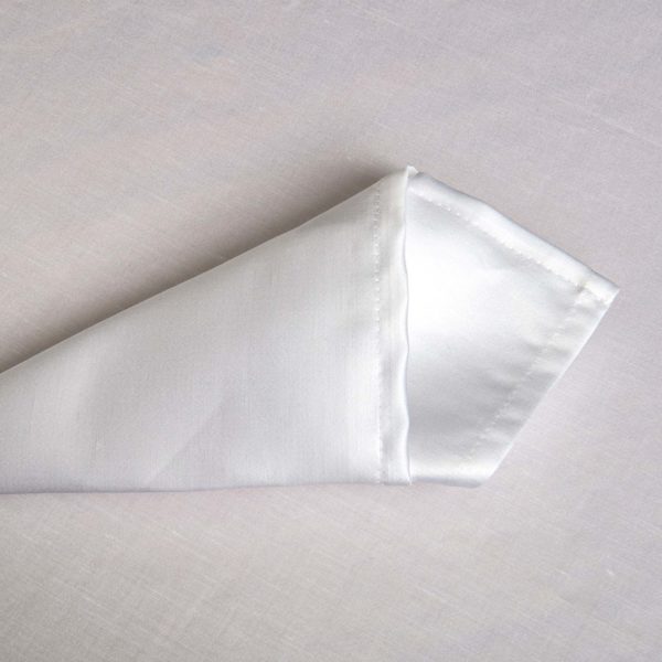 Weiße Tischwäsche von Ginepro, 60 % Baumwolle, 40 % Leinen, 215 g/m2, professionelles Restaurant Linvosges Hotellerie