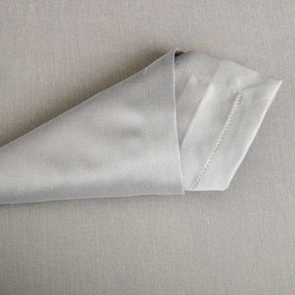 Monza Gray Table Linen 50 Percent Polyester 50 Percent Cotton 233 Grs M2 Professional Restaurant Linvosges Hotellerie