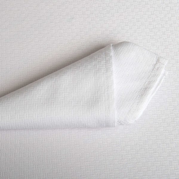 Tribeca White Table Linen 52 Percent Polyester 48 Percent Cotton 240 Grs M2 Professional Restaurant Linvosges Hotellerie