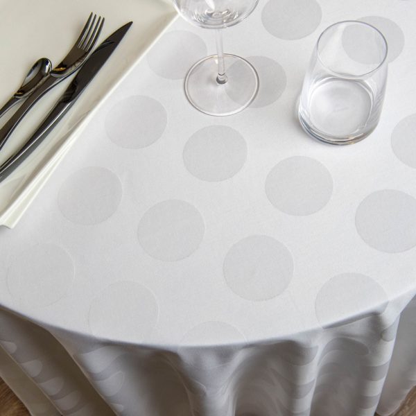 Nappe Ronde Bulles Coton 230 Grs M2 Professionnel Restaurant Linvosges Hotellerie 2