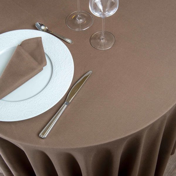 Carpi Round Tablecloth 50 Percent Polyester 50 Percent Cotton 225 Grs M2 Professional Restaurant Linvosges Hotellerie 2