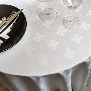 Round Tablecloth French Lily Cotton 215 Grs M2 Professional Restaurant Linvosges Hotellerie 2