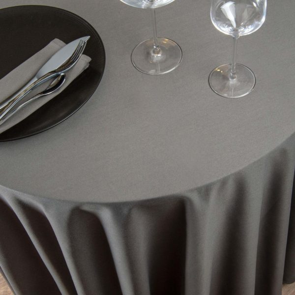 French Round Tablecloth Plain Cotton 215 Grs M2 Professional Restaurant Linvosges Hotellerie 2