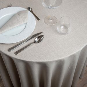 Round Linen Tablecloth Cornovaglia Lin 265 Grs M2 Professional Restaurant Linvosges Hotellerie 2