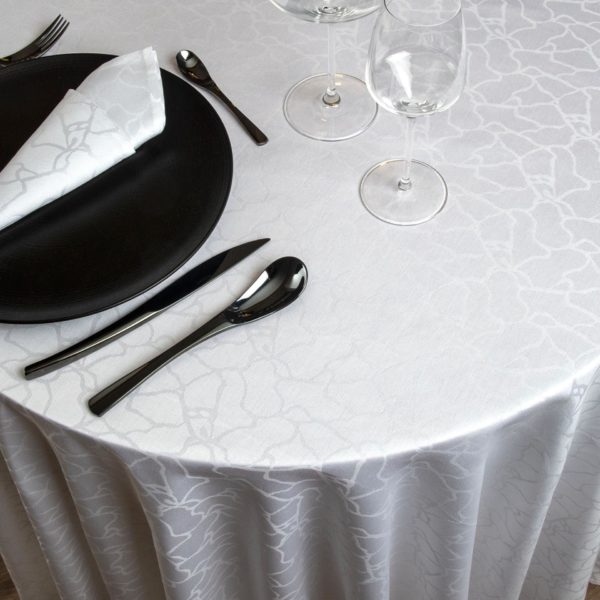 Round Marble Cotton Tablecloth 200 Grs M2 Professional Restaurant Linvosges Hotellerie 2