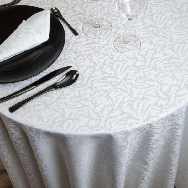 Round Moire Cotton Tablecloth 200 Grs M2 Professional Restaurant Linvosges Hotellerie 2