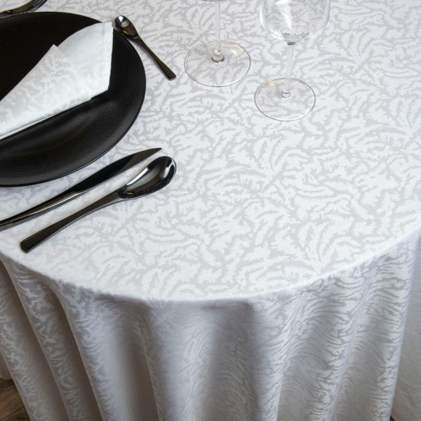 Nappe Ronde Moire Coton 200 Grs M2 Professionnel Restaurant Linvosges Hotellerie 2