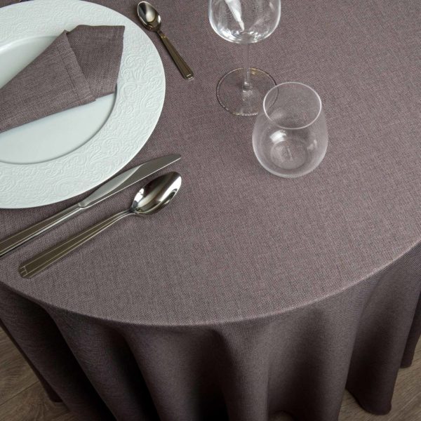 Siena Round Tablecloth Polyester 195 Grs M2 Professional Restaurant Linvosges Hotellerie