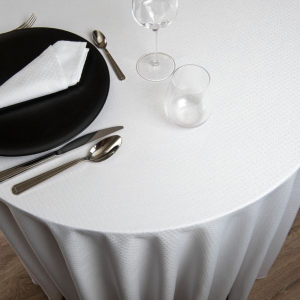 Tribeca Round Tablecloth 52 Percent Polyester 48 Percent Cotton 240 Grs M2 Professional Restaurant Linvosges Hotellerie