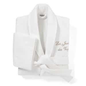 Bathrobe Shawl Collar Palace Sponge Velvet 420 Grs M2 Hotel Professional Linvosges Hotellerie