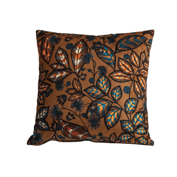 Coussin déco déhoussable Eclat caramel