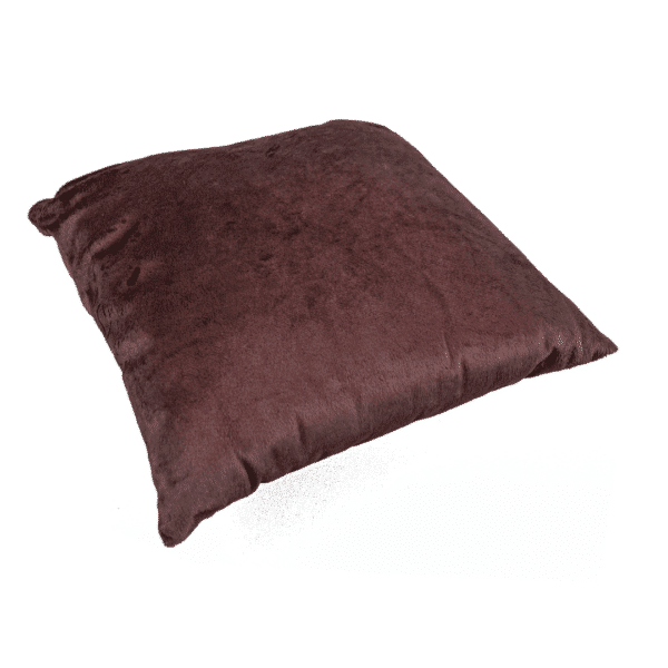 CHOCOLATE FAUX FUR TEDDY CUSHION - LINVOSGES HOTELLERIE