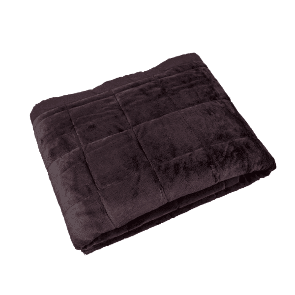 BLACK FAUX FUR TEDDY BED SCARF - LINVOSGES HOTELLERIE